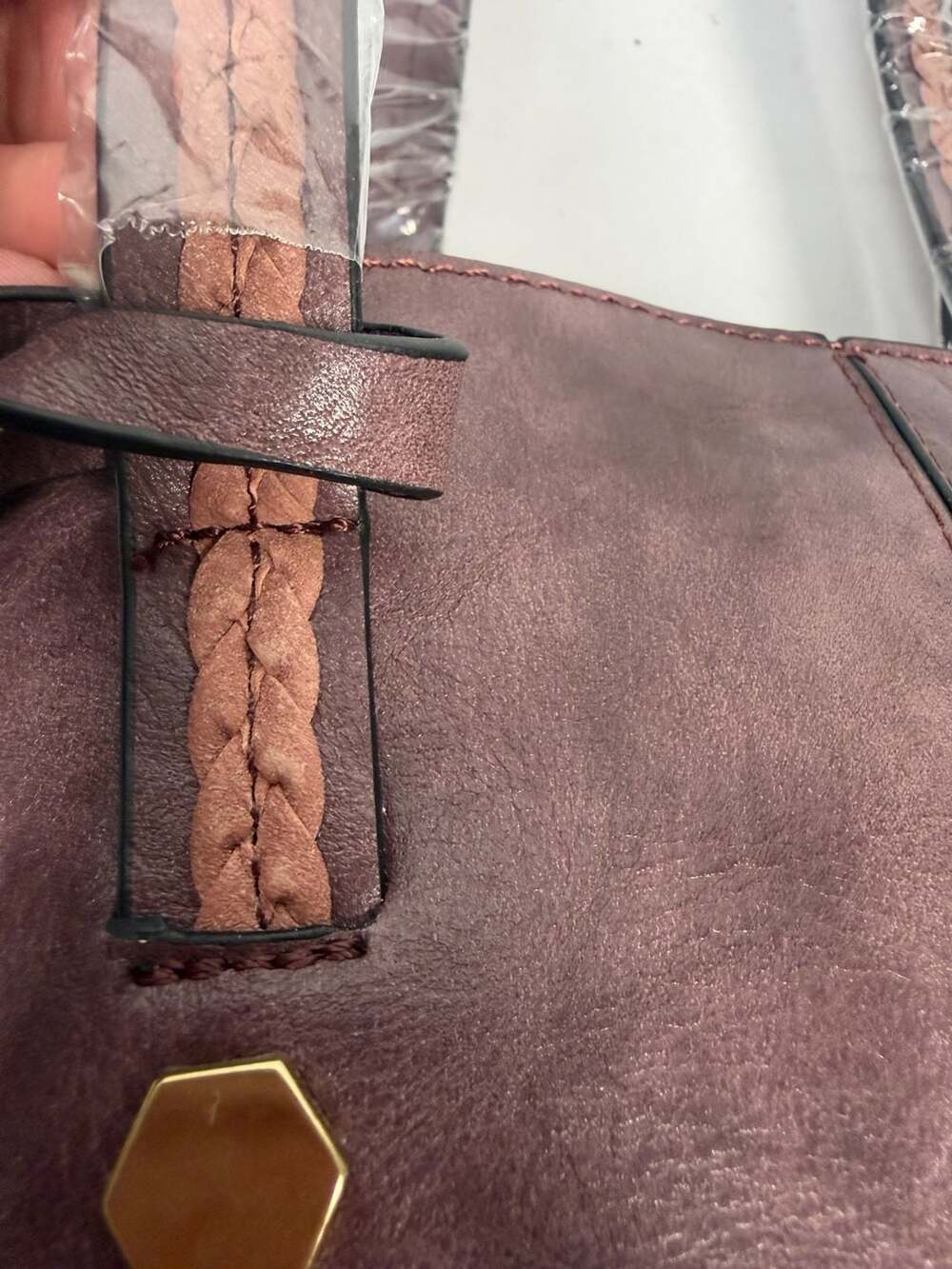 Mellow World Rory Dome Shoulder Bag in Dark Purple - Picture 3 of 14